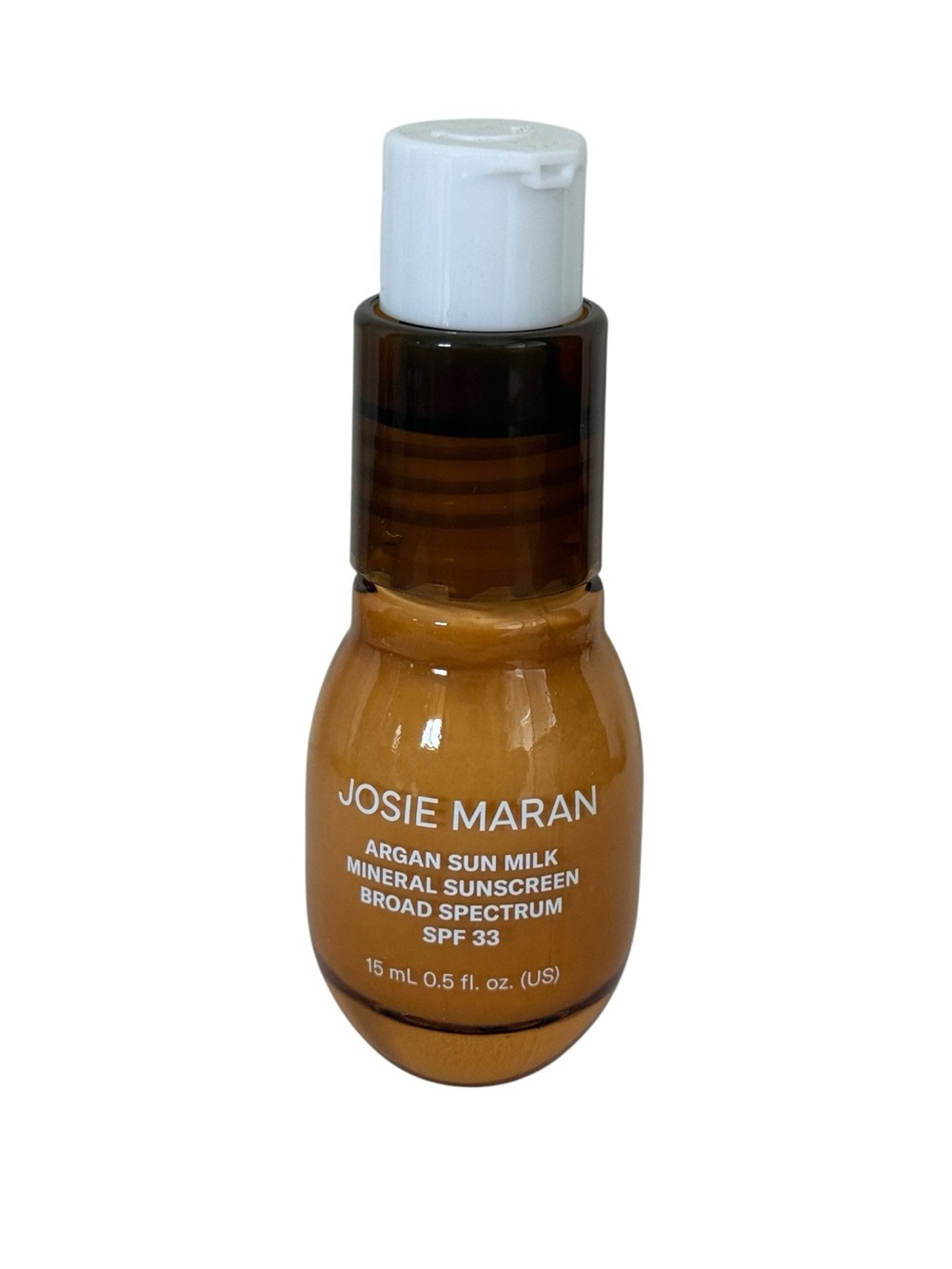 Josie Maran Argan Sun Milk Mineral Sunscreen 0.5 fl oz SPF 33 New EXP 4/2026